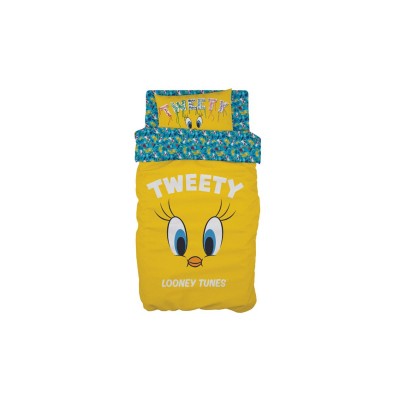 Σετ 3 Τεμαχίων Παιδικά Σεντόνια Tweety Des. 1 Warner Bros 165x250cm Μονή (165x250cm)