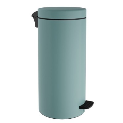 Χαρτοδοχείο 25 Lit Soft Close, No Inner Bucket - Matt Turquoise, Pam & Co, Ø25 x H55 (cm), 2553-913