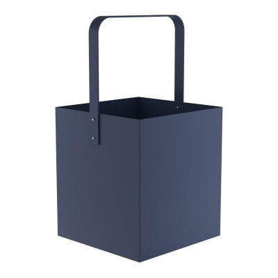 Ξυλιέρα - Matt Navy Blue, Pam & Co, W40 x D40 x H75 (cm), 4045-203