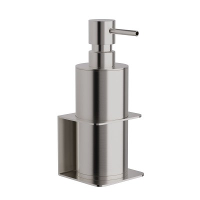 Επιτοίχιο Dispenser (350ml) - Matt Inox, Pam & Co, W7,5 x D7 x H19 (cm), 81-011