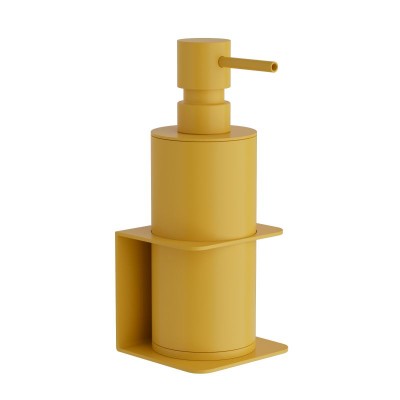 Επιτοίχιο Dispenser (350ml) - Matt Yellow, Pam & Co, W7,5 x D7 x H19 (cm), 81-603