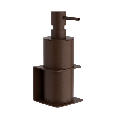 Επιτοίχιο Dispenser (350ml) - Matt Wenge, Pam & Co, W7,5 x D7 x H19 (cm), 81-943