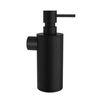 Επιτοίχιο Dispenser (350ml) - Matt Black, Pam & Co, Ø6 x H19 (cm), 87-403