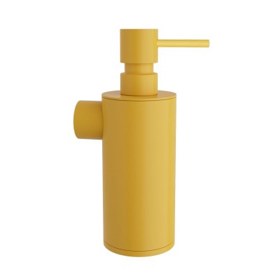 Επιτοίχιο Dispenser (350ml) - Matt Yellow, Pam & Co, Ø6 x H19 (cm), 87-603