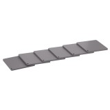 Σουβέρ (6 pcs) - Matt Concrete Grey, Pam & Co, W10 x D10 x H0.4 (cm), 1010-163