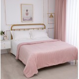 Κουβέρτα με sherpa kotle (170cm x 220cm) old rose