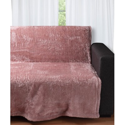 Διακοσμητικό fleece ριχτάρι 031 (150cm x 200cm) pink