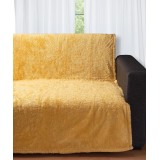 Διακοσμητικό fleece ριχτάρι 030 (150cm x 200cm) yellow