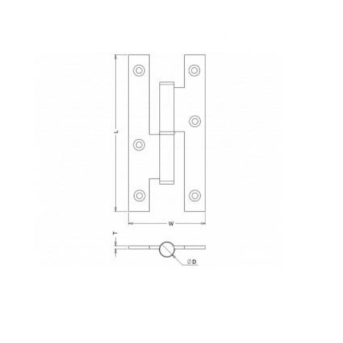 Γαλλικό ανοξείδωτο 100x56mm μαύρο 100-BS10 Metalor