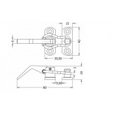 Ασφάλεια κουμπωτή ματ νικελ 059-8001 Metalor