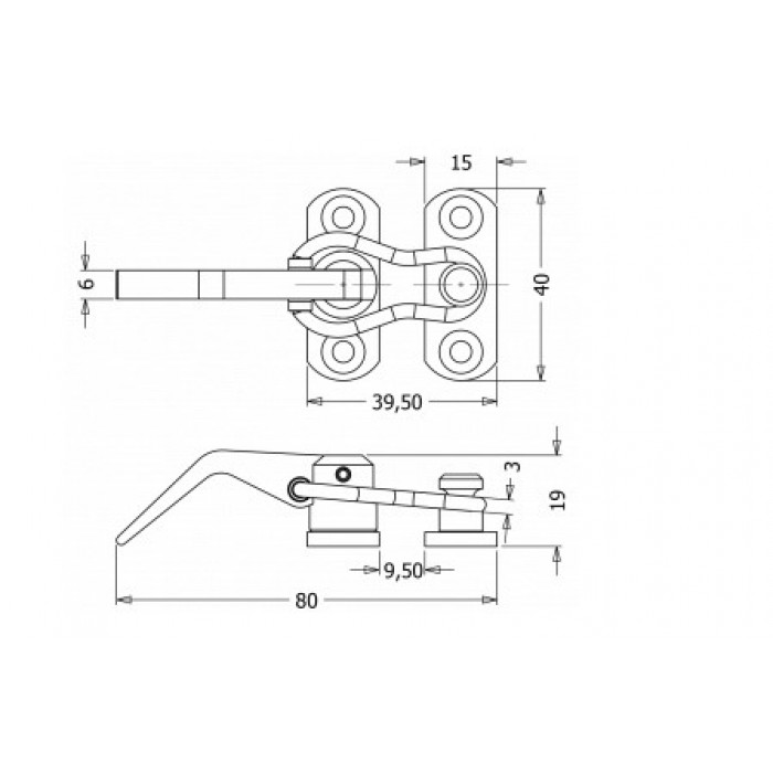 Ασφάλεια κουμπωτή ματ νικελ 059-8001 Metalor