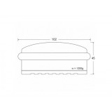 Στόπερ θυρών Μαύρο ματ ∅95 (Βάρος = 1,2 kg)  061-BS95 Metalor