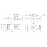 Καταβάτης ορειχάλκινος Ματ Νίκελ 090-8001 Metalor