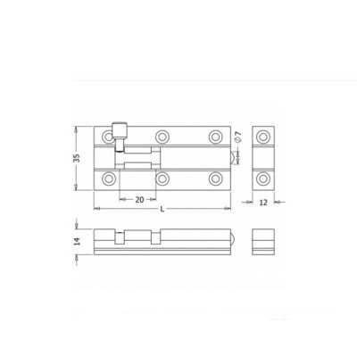 Σύρτης ορειχάλκινος γκρά νίκελ ματ 100mm 500-8040 Metalor