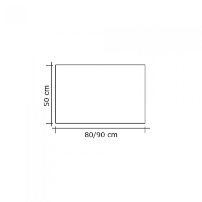 Μεταλλική Κάλυψη τζακιού 520 σε Όρο Ματ 50x90cm