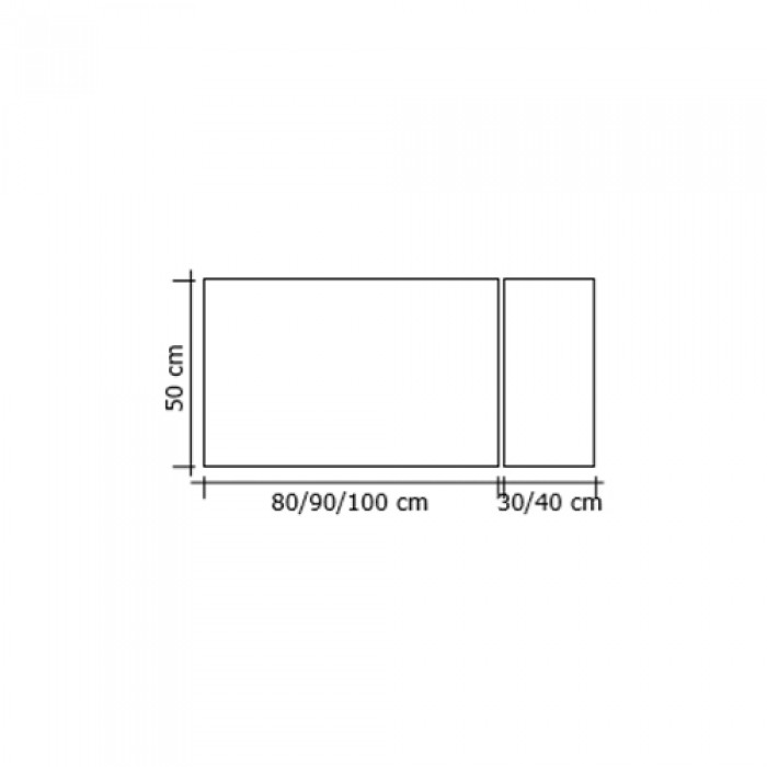 Γυάλινη Κάλυψη τζακιού 562-562/02 σε Νίκελ Ματ 50x90+40cm