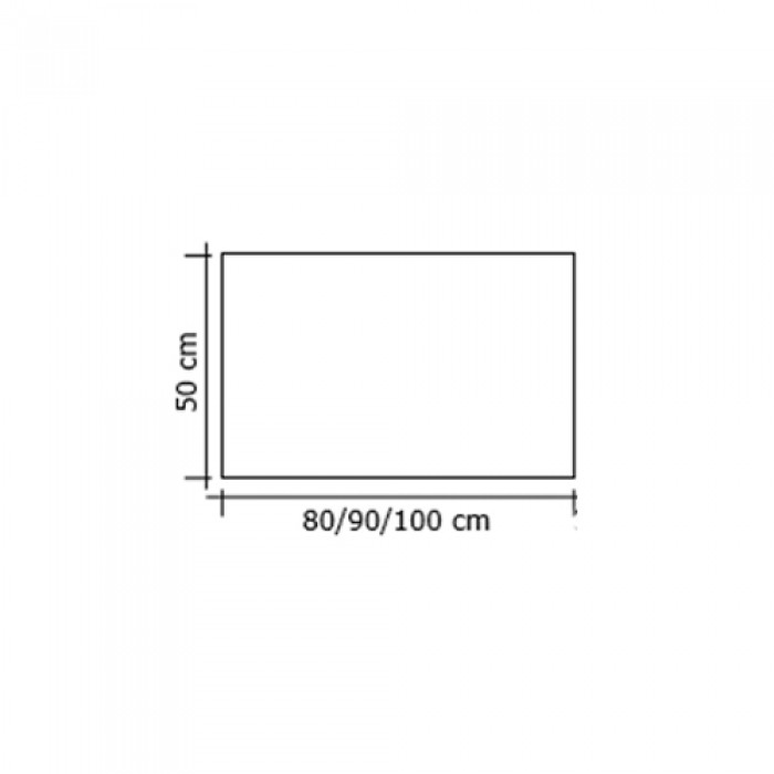 Γυάλινη Κάλυψη τζακιού 562 σε Όρο Ματ 50x90