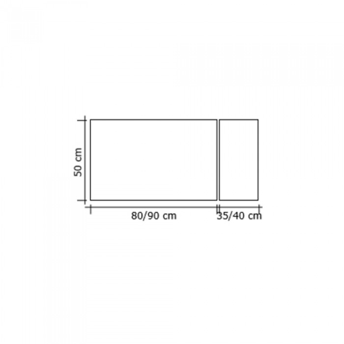 Μεταλλική Κάλυψη τζακιού 584 σε Μαύρο 50x80+35cm