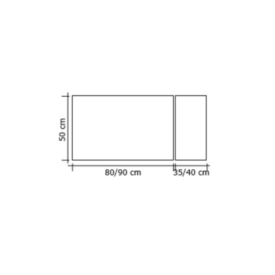 Μεταλλική Κάλυψη τζακιού 584 σε Όρο Ματ 50x90+40cm