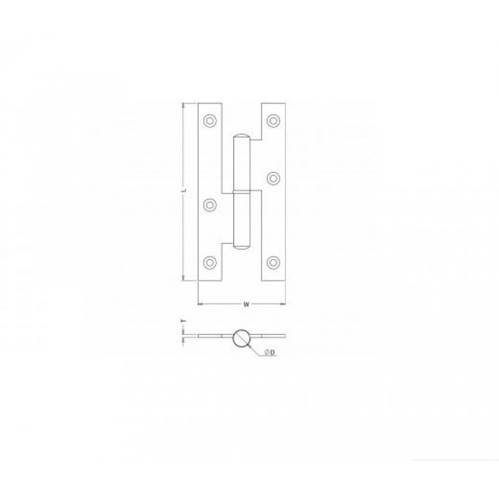 Γαλλικό ορειχάλκινο N 80x56mm ματ νίκελ 100-8008 Metalor