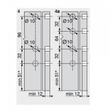 Μεταλλικό συρτάρι BLUM Legrabox -C- 19.3cm Βάθος 50cm με ενσωματωμένο φρένο και TIP ON σε χρώμα Ανθρακί