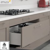 Μεταλλικό συρτάρι Emuca 10.5cm Concept 3100535 No50 Ανθρακί