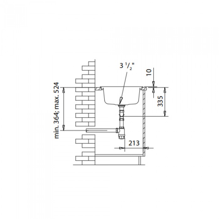 Νεροχύτης Συνθετικός Duralit KZ200-450 (83x50) Concrete