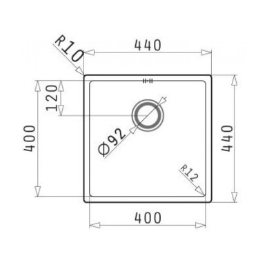 Νεροχύτης Pyramis ASTRIS (40X40) 1B - 101028301