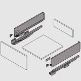 Μεταλλικό συρτάρι Emuca 10.5cm Concept 3100535 No50 Ανθρακί