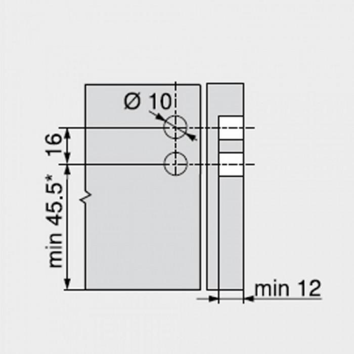 Μεταλλικό συρτάρι BLUM Legrabox -Ν- 8cm Βάθος 50cm με ενσωματωμένο φρένο και TIP ON σε χρώμα Ανθρακί