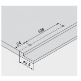 Μεταλλικό συρτάρι BLUM Legrabox -Ν- 8cm Βάθος 50cm με ενσωματωμένο φρένο και TIP ON σε χρώμα Ανθρακί