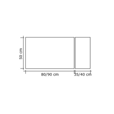 Μεταλλική Κάλυψη τζακιού 521 σε Μπρονζέ  50x90+35cm