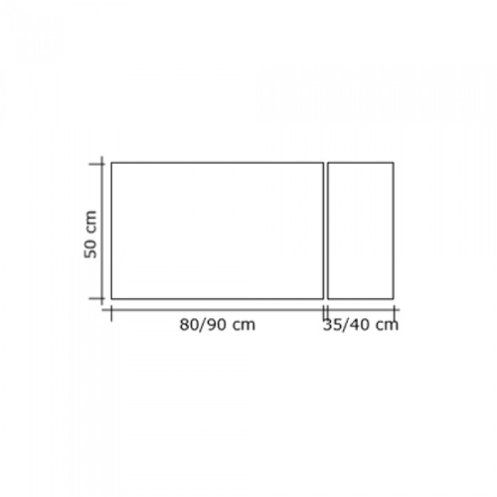 Μεταλλική Κάλυψη τζακιού 521 σε Νίκελ Ματ 50x90+35cm