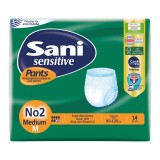 Sani Pants Sensitive Ελαστικό Εσώρουχο Ακράτειας No 2 Medium 14Τεμάχια