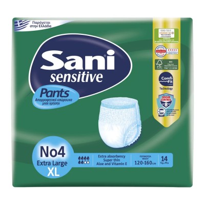 Sani Pants Εσώρουχα Ακράτειας Ν.4 Extra Large 14Τεμάχια