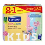 Septona Μωρομάντηλα Calm n' Care Πανθενόλη (2+1Δώρο) 3x60Τεμάχια