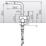 Μπαταρία κουζίνας Pyramis CAPRICCIO PREMIUM - 090917201