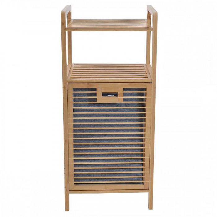 Καλάθι απλύτων Ραφιέρα Ankor 40x30x95 bamboo/γκρι, 814299