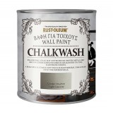 Χρώμα κιμωλίας για τοίχους με βάση το νερό Chalkwash Wallpaint Rust-Oleum με απαλό ματ φινίρισμα και απόχρωση ''Ελαφρύ Τσιμέντο'' 1lt