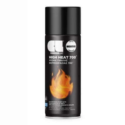 Σπρέι Υψηλής Θερμοκρασίας 700°C Μαύρο 351 400ml High Heat COSMOS LAC