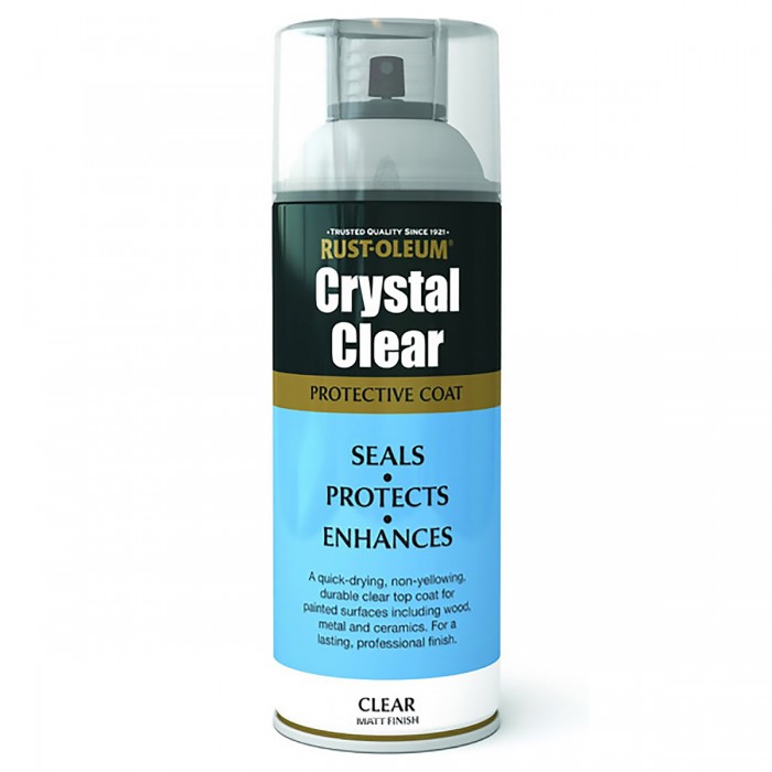 Σπρέι Βερνίκι Διάφανο Ματ 400ml Rust-Oleum Crystal Clear