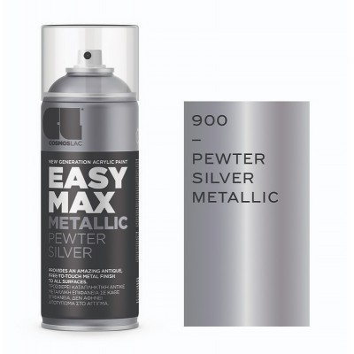 Σπρέι Glitter Cosmolac - METALLIC SILVER  900 Easy Max 400ml 