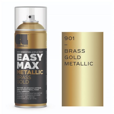 Σπρέι Glitter Cosmolac - METALLIC BRASS 901 Easy Max 400ml 