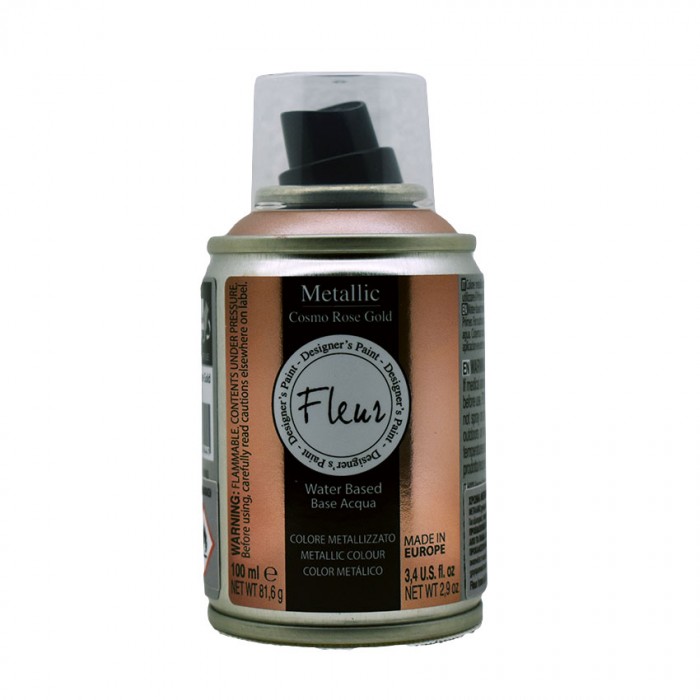 Μεταλλικό Σπρέι Fleur F93- COSMO ROSE GOLD 100ml 64044