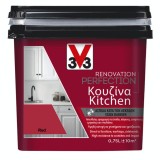 Χρώμα Νερού Ανακαίνισης Κουζίνας V33 RENOVATION PERFECTION KITCHEN 0,75LT Red Σε Σατινέ Φινίρισμα