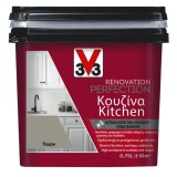 Χρώμα Νερού Ανακαίνισης Κουζίνας V33 RENOVATION PERFECTION KITCHEN 0,75LT Taupe Σε Σατινέ Φινίρισμα