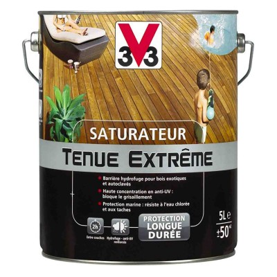 Λάδι νερού Ματ για ξύλινες βεράντες EXTREME CARE DECKING V33 2.5L σε Teak Χρώμα