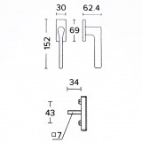 Γρυλόχερο Κουφώματος Convex 1515 σε Ματ Άσπρο