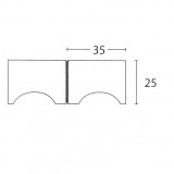 Μπούλ εξώθυρας Convex (2Τεμάχια ζεύγος) σειρά 783Ζ σε Ματ Νίκελ