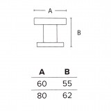 Μπούλ εξώθυρας Convex σειρά 697 Ø60mm σε Ματ Νίκελ